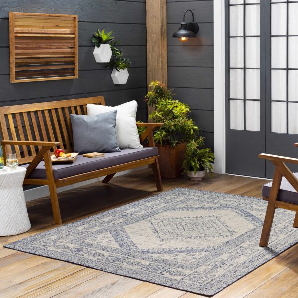 Umraniye Gray & Blue Area Rug - Clearance Discount