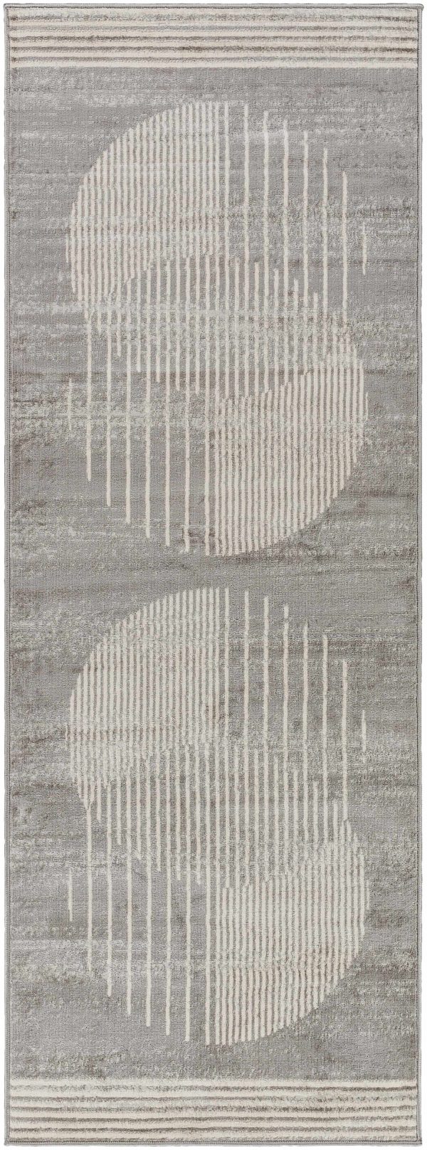 Zeke Geometric Smoke Rug Discount - Image 4