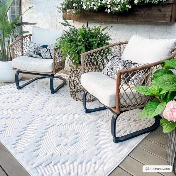 Diep Cream Outdoor Rug - Clearance Online now