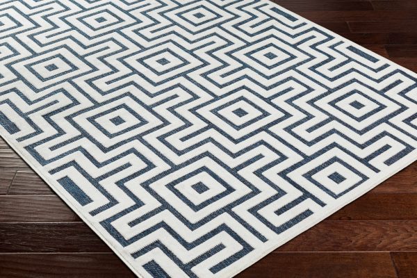 Zevi Blue Outdoor Rug - Clearance For Discount - Image 4