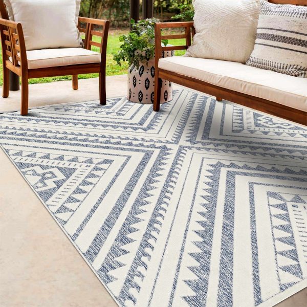 Alida Blue Outdoor Rug - Clearance Online - Image 4