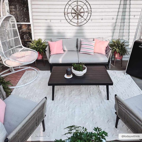 Diep Cream Outdoor Rug - Clearance Online now - Image 3