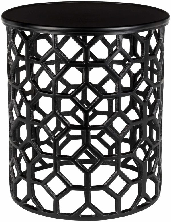 Mailag Black Geometric Metal End Table Online