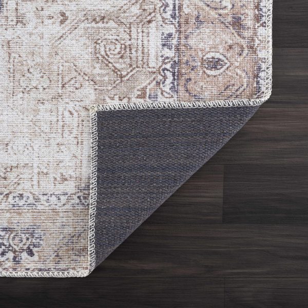 Beige Rosman Washable Area Rug - Clearance on Sale - Image 4