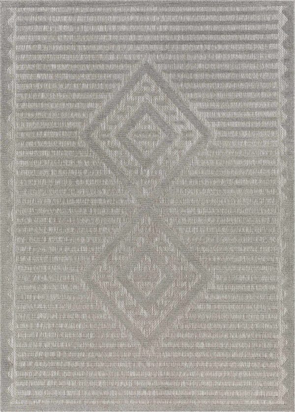 Rune Gray Outdoor Rug - Clearance For Cheap - Image 2