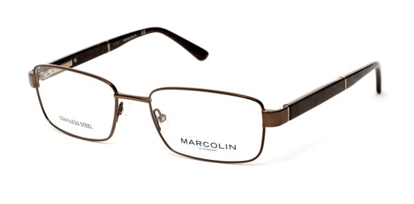 Marcolin MA3015 Geometric Eyeglasses For Men For Discount - Image 3